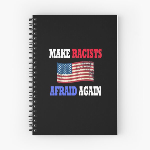 Item preview, Make Racists Afraid Again Anti Racism USA Flag Vintage designed and sold by CreativeStrike.