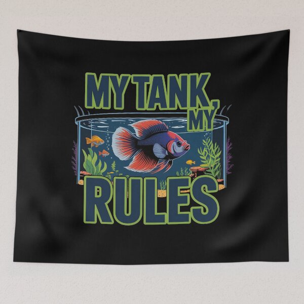 Item preview, My Tank My Rules - Funny Aquarium and Aquascaping Hobbyist Gift designed and sold by TankTherapyArt.