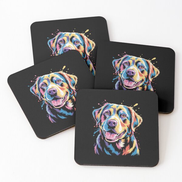 Item preview, Watercolor Colorful Labrador Lab  designed and sold by MythWoot.