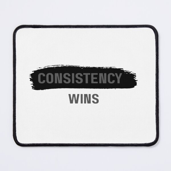 Item preview, Consistency Wins – Minimal Motivation Quote Design designed and sold by TorqueThread.