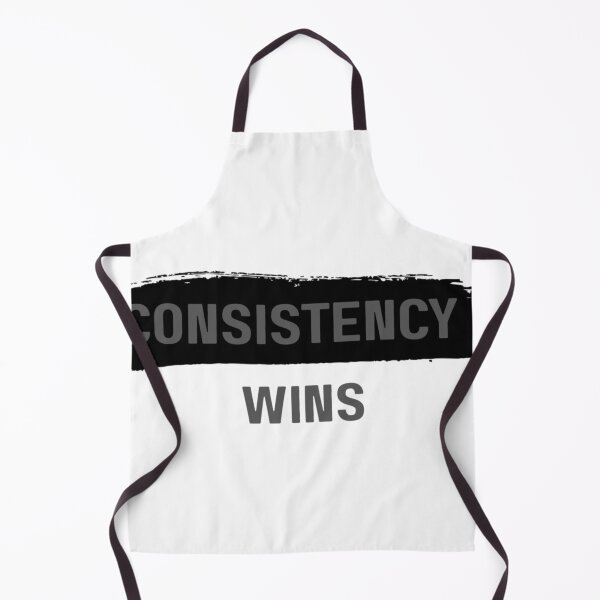 Item preview, Consistency Wins – Minimal Motivation Quote Design designed and sold by TorqueThread.