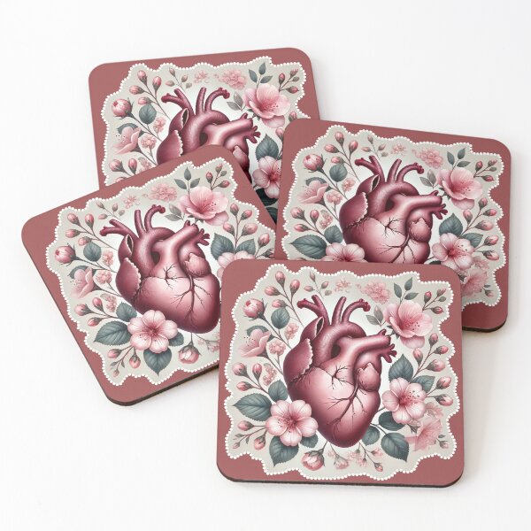 Item preview, The heart decorated with flowers designed and sold by snoWorkshop.