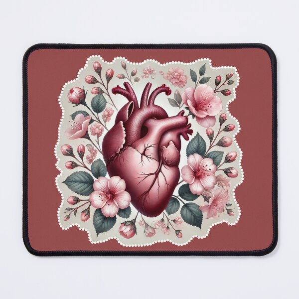 Item preview, The heart decorated with flowers designed and sold by snoWorkshop.