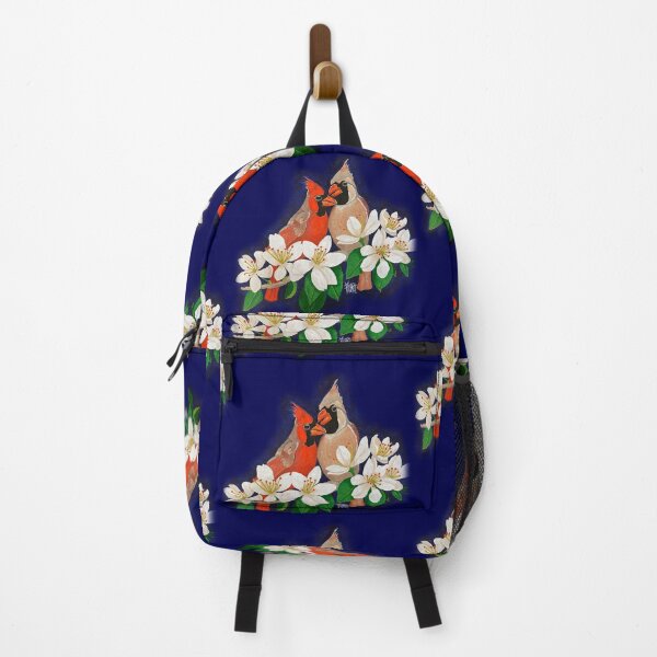 Item preview, cardinals snuggling wit white fowers designed and sold by Jesus Vichareli.