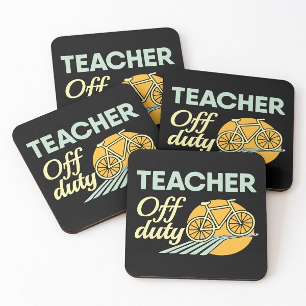 Item preview, Teacher Off Duty cycling designed and sold by Think4Prints.