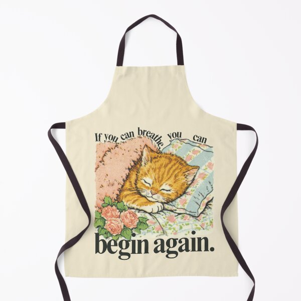 Item preview, Sleeping Cat with Flowers Encouraging Quote Art designed and sold by baucestudio.