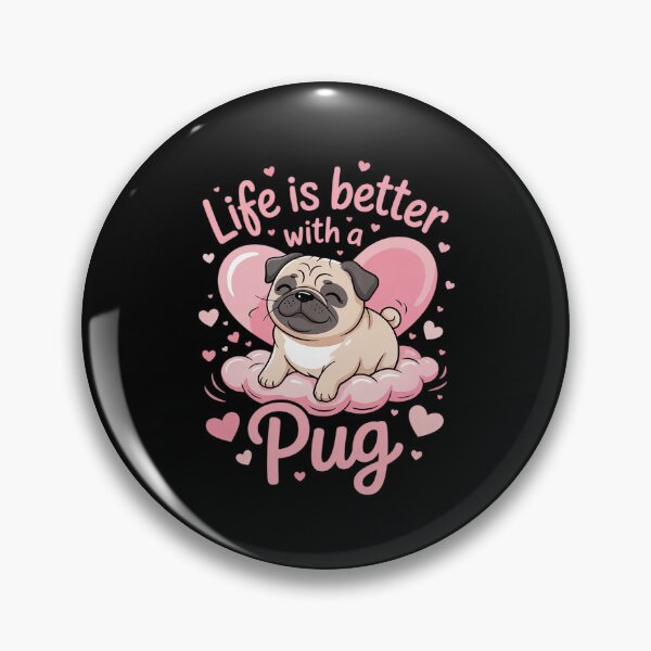 Item preview, Womens Life is better with a Pug National Pug Day Pug Mom1  designed and sold by MarryIsMonth.