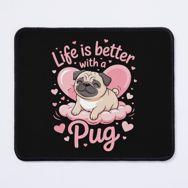 Item preview, Womens Life is better with a Pug National Pug Day Pug Mom1 designed and sold by MarryIsMonth.