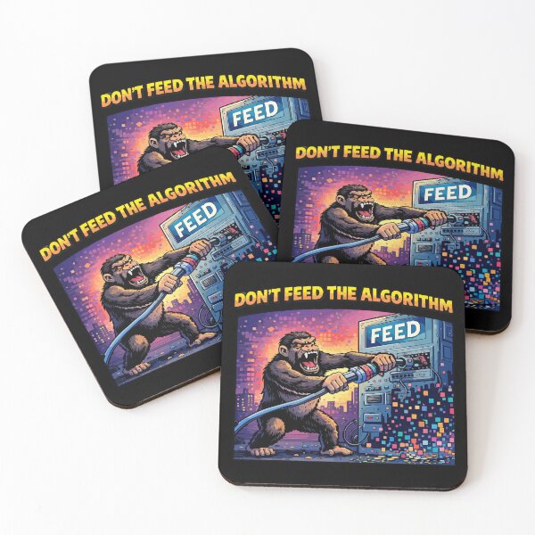 Item preview, Don’t Feed the Algorithm — Offline Club Retro Tech Protest designed and sold by BeetleDots.