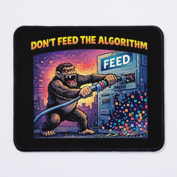 Item preview, Don’t Feed the Algorithm — Offline Club Retro Tech Protest designed and sold by BeetleDots.