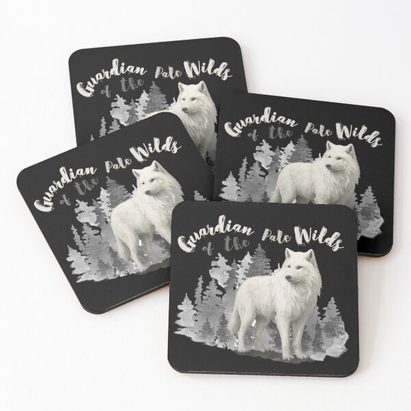 Item preview, Arctic Wolf walking through a Winter Forest designed and sold by Lia Vina.