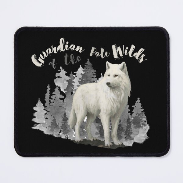 Item preview, Arctic Wolf walking through a Winter Forest designed and sold by Lia Vina.