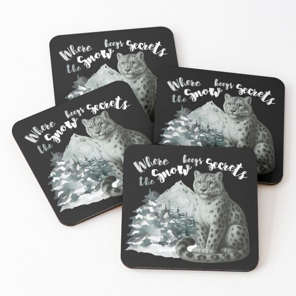 Item preview, Snow Panther in front of the Winter Mountains designed and sold by Lia Vina.