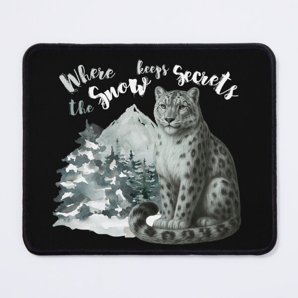 Item preview, Snow Panther in front of the Winter Mountains designed and sold by Lia Vina.