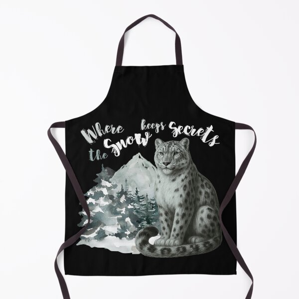 Item preview, Snow Panther in front of the Winter Mountains designed and sold by Lia Vina.