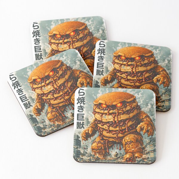 Artikelvorschau, Dorayaki Kolossales Biest – Süße Zerstörung Kaiju entworfen und verkauft von Snackwear Apparel.