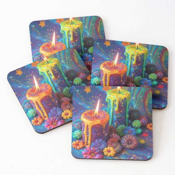 Item preview, Colorful candles and floral artworks designed and sold by Mianku | Für das Leben.