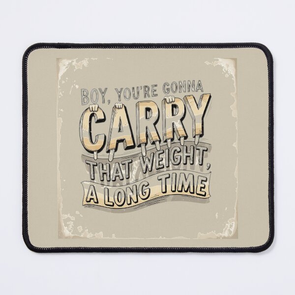 Item preview, Carry That Weight: Vintage Retro Motivational Quote Design - Lennon designed and sold by sing-it-out.