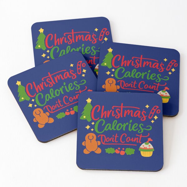 Item preview, Christmas Calories Don’t Count – Funny Holiday Food Quote Design designed and sold by ViNiPu.
