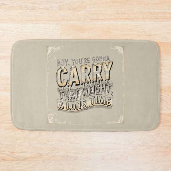 Item preview, Carry That Weight: Vintage Retro Motivational Quote Design - Lennon designed and sold by sing-it-out.