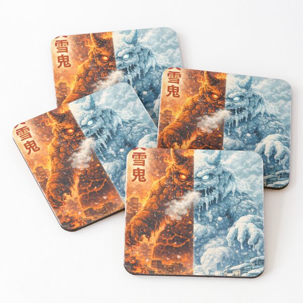 Item preview, Inferno Cinnamon Frost Oni – Fire and Ice Kaiju Food Monster designed and sold by Snackwear Apparel.