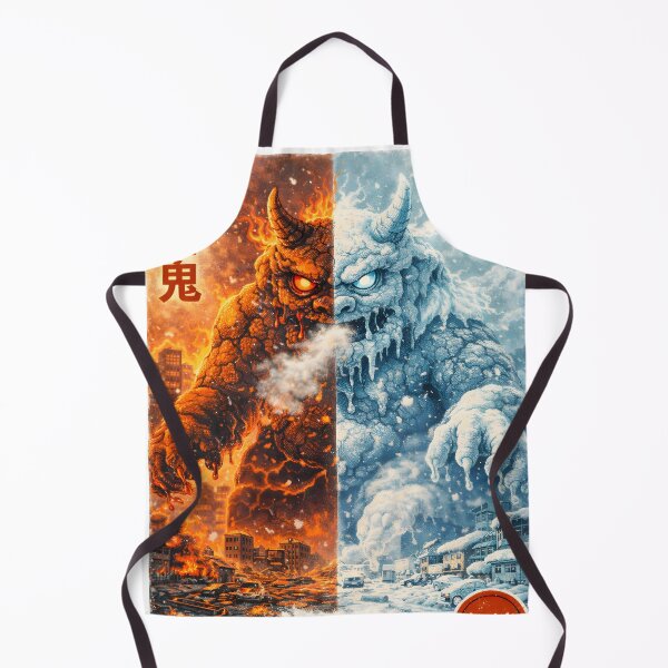 Item preview, Inferno Cinnamon Frost Oni – Fire and Ice Kaiju Food Monster designed and sold by Snackwear Apparel.