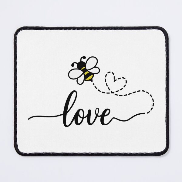 Item preview, Love Bee Heart Trail Script Art designed and sold by Nattaporn.