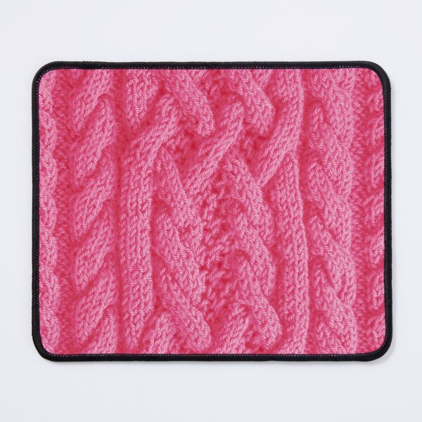 Item preview, Pink Cable Knit Wool Pattern designed and sold by capricedefille.