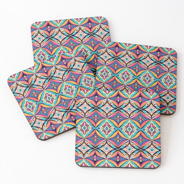 Item preview, Colorful Geometric Ornate Tiles designed and sold by DuckyRubin.