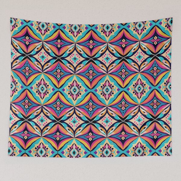 Item preview, Colorful Geometric Ornate Tiles designed and sold by DuckyRubin.
