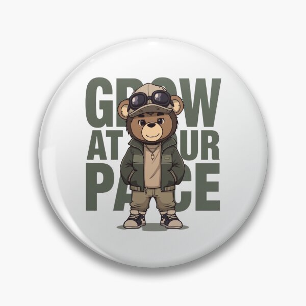 Item preview, Crece a tu propio ritmo – Camiseta Cool Bear | Diseño con frase sobre crecimiento personal y confianza designed and sold by DevineCouture.
