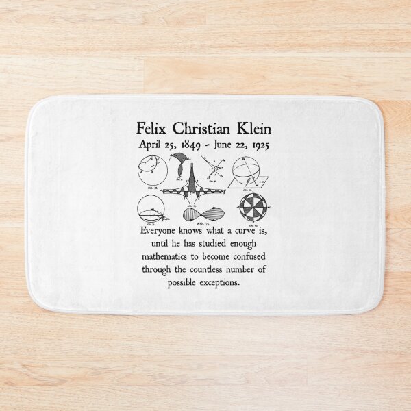 Item preview, Nerdy Vintage Felix Christian Klein Quote Math Teacher Black Text designed and sold by MathWare MathClips.