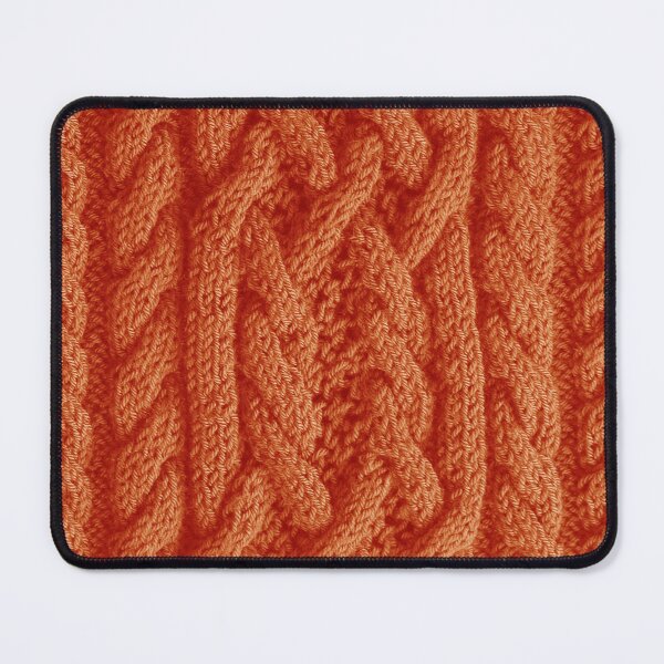 Item preview, Orange Cable Knit Wool Pattern designed and sold by capricedefille.