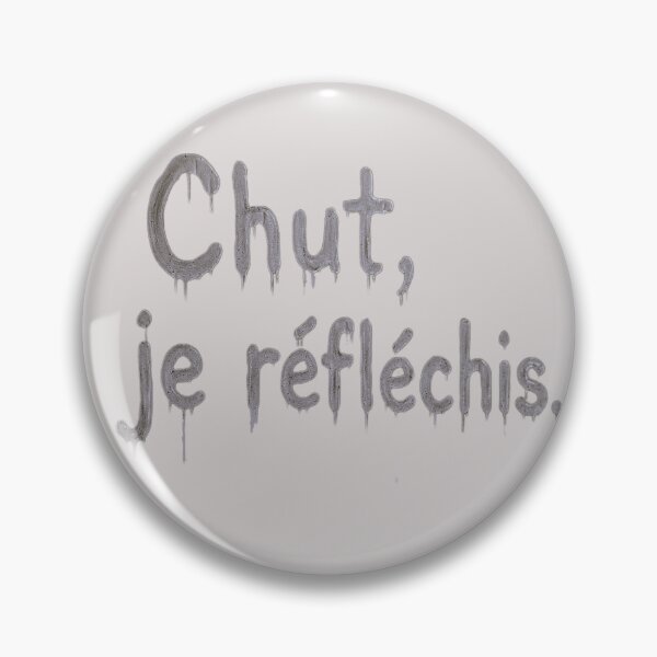 Item preview, Chut, je réfléchis designed and sold by Catfcreations.