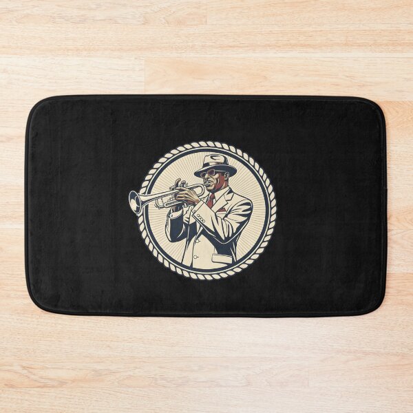 Item preview, Vintage Trumpet Player Rope Border Design designed and sold by hexenor.