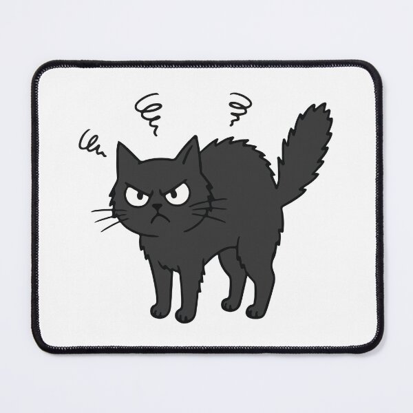 Item preview, Angry Black Cat Hissing Funny Grumpy Mood designed and sold by 6im0.