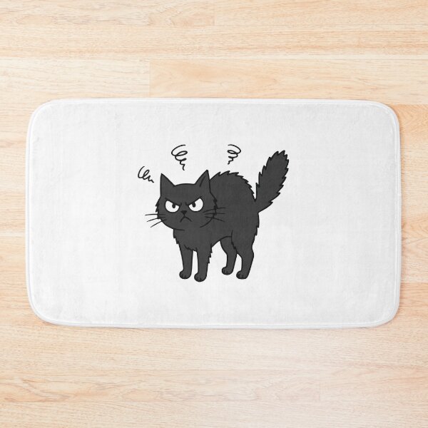 Item preview, Angry Black Cat Hissing Funny Grumpy Mood designed and sold by 6im0.