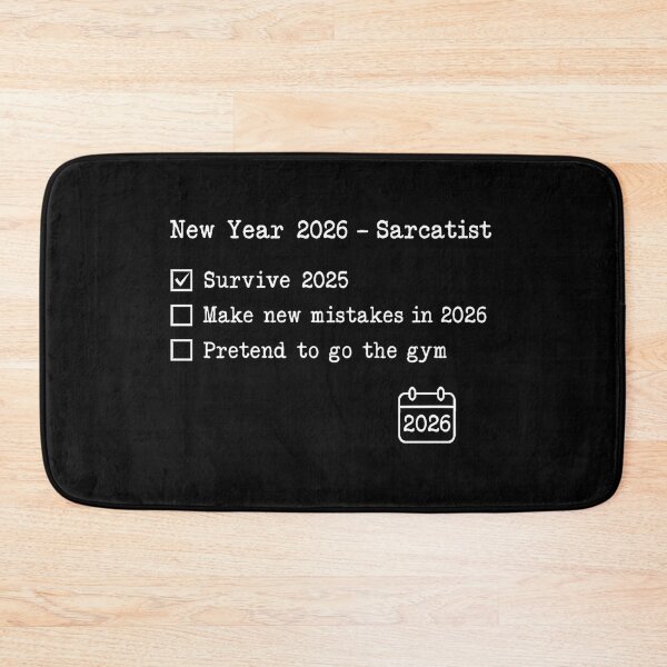 Item preview, Funny New Year 2026 Goals Checklist Sarcastic designed and sold by Paulina Szymoniak.