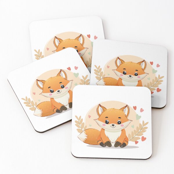 Item preview, Kawaii Fox – Cute Fox Art designed and sold by Rocamisetas.