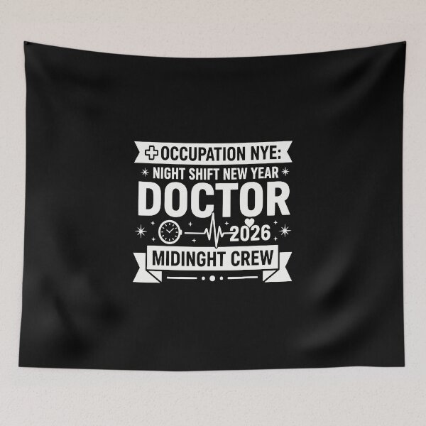 Item preview, New Year Doctor – Night Shift New Year Doctor 2026 Midnight Crew, Medical Christmas Shirt , school doctor gift designed and sold by Merchall  store.