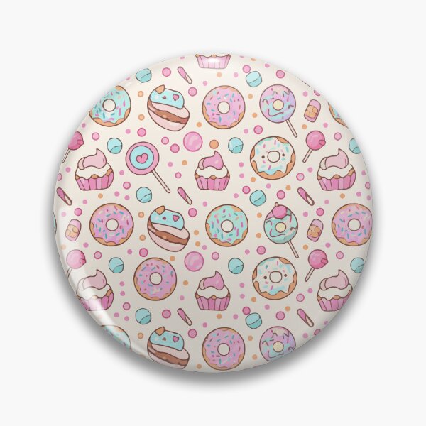 Item preview, Cute Donuts & Cupcakes Seamless Pattern – Pastel Kawaii Desserts designed and sold by Mizzey Meerkat.