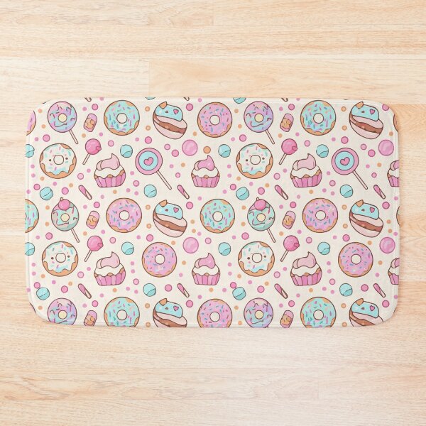Item preview, Cute Donuts & Cupcakes Seamless Pattern – Pastel Kawaii Desserts designed and sold by Mizzey Meerkat.