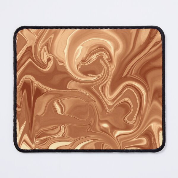 Item preview, Enflamed Amber Abstract Swirl in Burnished Brown designed and sold by Catfcreations.