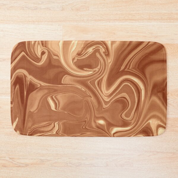 Item preview, Enflamed Amber Abstract Swirl in Burnished Brown designed and sold by Catfcreations.