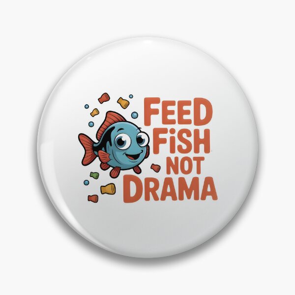 Item preview, Funny Aquarium T-Shirt – Feed Fish Not Drama – Peaceful Fish Keeper designed and sold by TankTherapyArt.