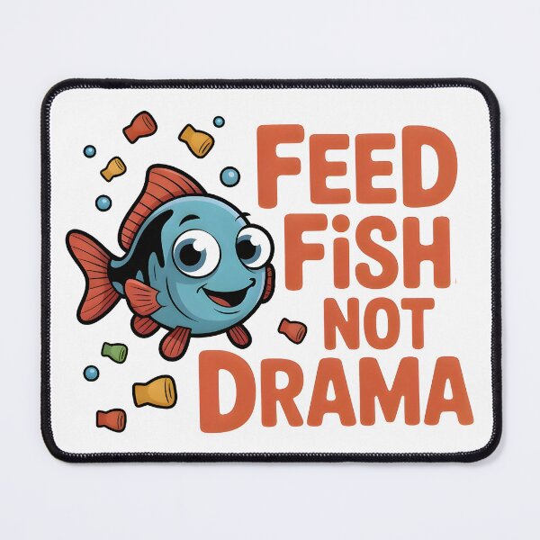 Item preview, Funny Aquarium T-Shirt – Feed Fish Not Drama – Peaceful Fish Keeper designed and sold by TankTherapyArt.