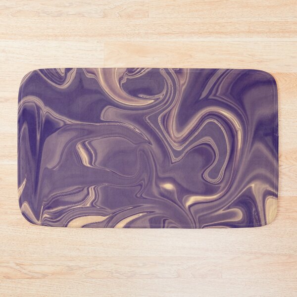 Item preview, Silken Swirl – Abstract Flow in Violet and Cream designed and sold by Catfcreations.
