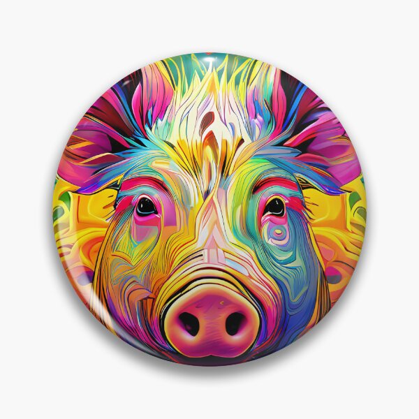 Item preview, Colorful pig in mandala style designed and sold by Mianku | Für das Leben.