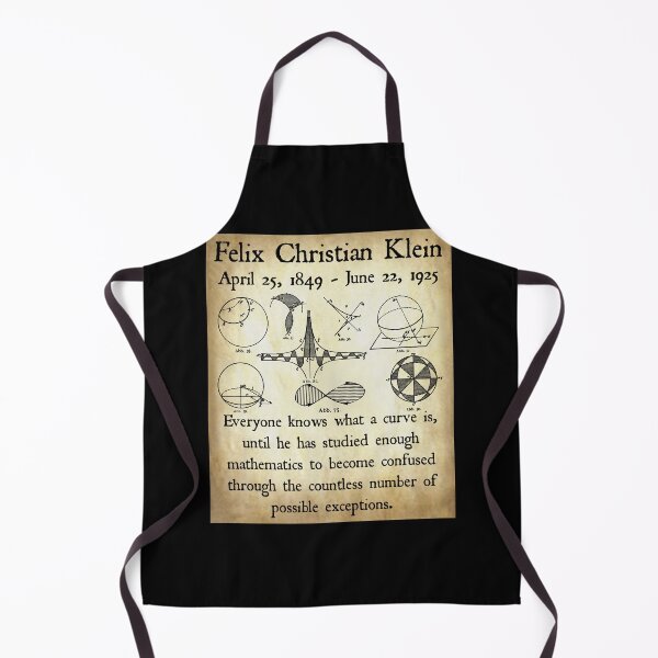 Item preview, Nerdy Vintage Felix Christian Klein Quote Math Teacher Black Text Parchment designed and sold by MathWare MathClips.