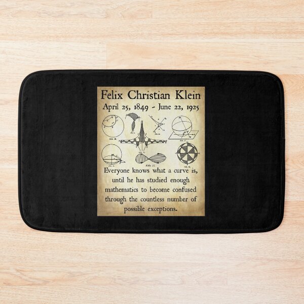 Item preview, Nerdy Vintage Felix Christian Klein Quote Math Teacher Black Text Parchment designed and sold by MathWare MathClips.